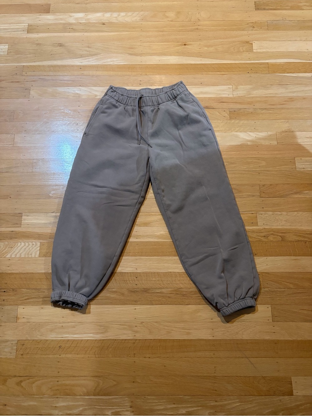 Athleta Taupe Elastic-Cuff Jogger Pants